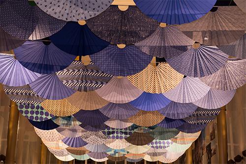 Reiko Sudo＋Adrien Gard&egrave;re, Fantasy in Japan Blue,　2017,　The John F. Kennedy Center for the Performing Arts, Washington D.C. Installation View